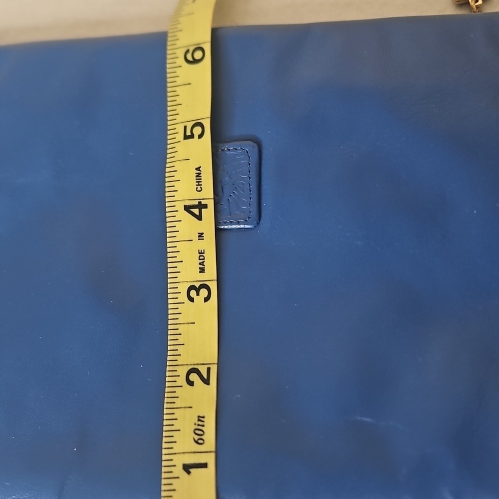 ANNE Klein Clutch Bag By Calderon Blue EUC 6.5 x 12 - Picture 7 of 9